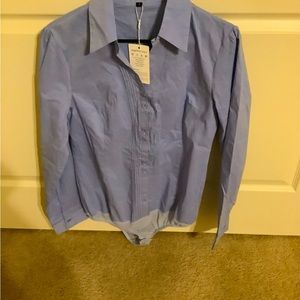 NWT…SOOJUN….BUTTON DOWN SHIRT(bodysuit)